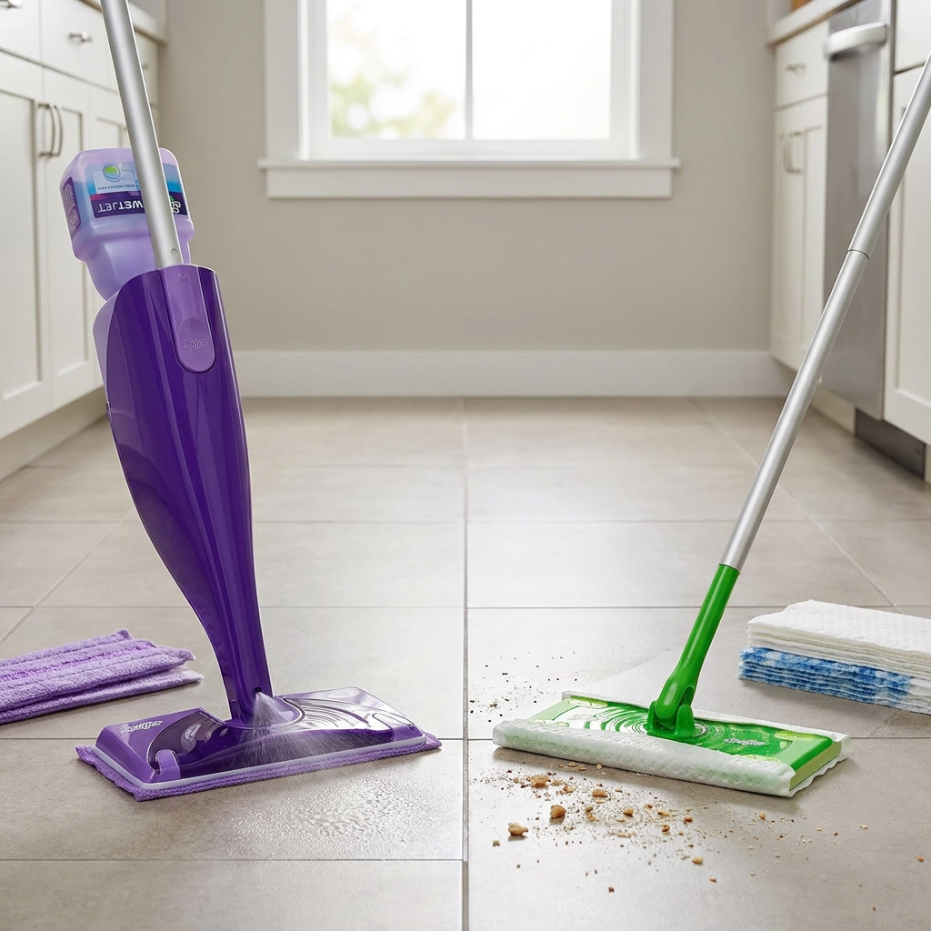 SWIFFER WetJet Vs Sweeper: Unterschiede, Logik, Einsatz - comparison