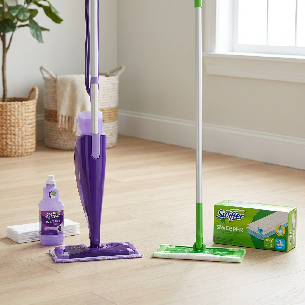 Entscheiden ohne Frust: typische Haushaltsmuster im Vergleich Swiffer WetJet vs Sweeper