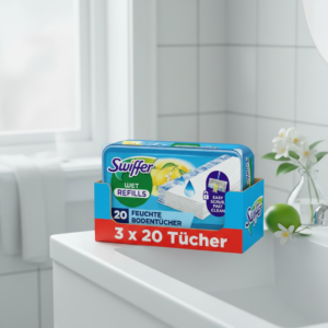 Swiffer Bodenwischer Nachfüllpackung – 60 feuchte Bodentücher